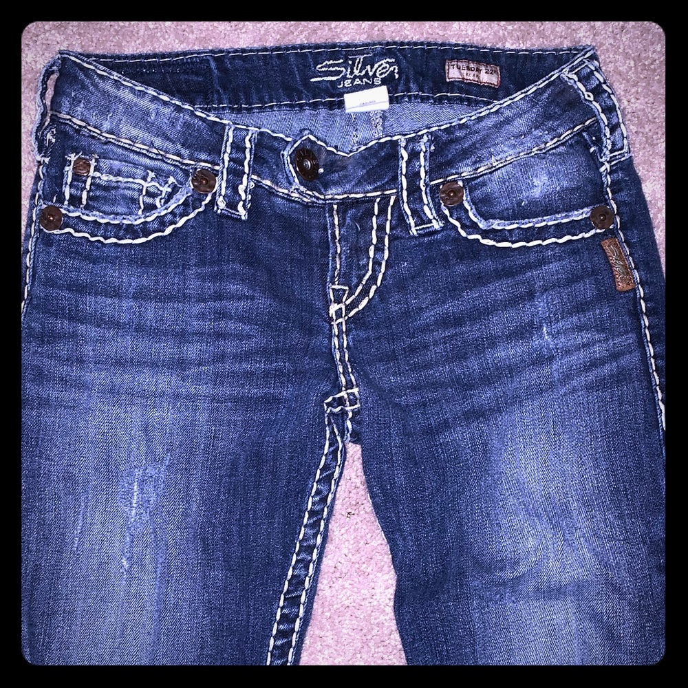Silver jeans